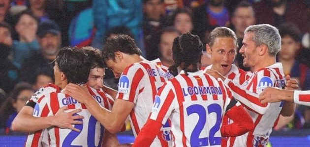 أتلتيكو مدريد ينهي عقدة كامب نو بعد 20 عامًا ويحقق إنجازًا تاريخيًا