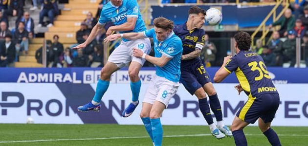 التعادل الإيجابي يحسم مواجهة نابولي وبارما